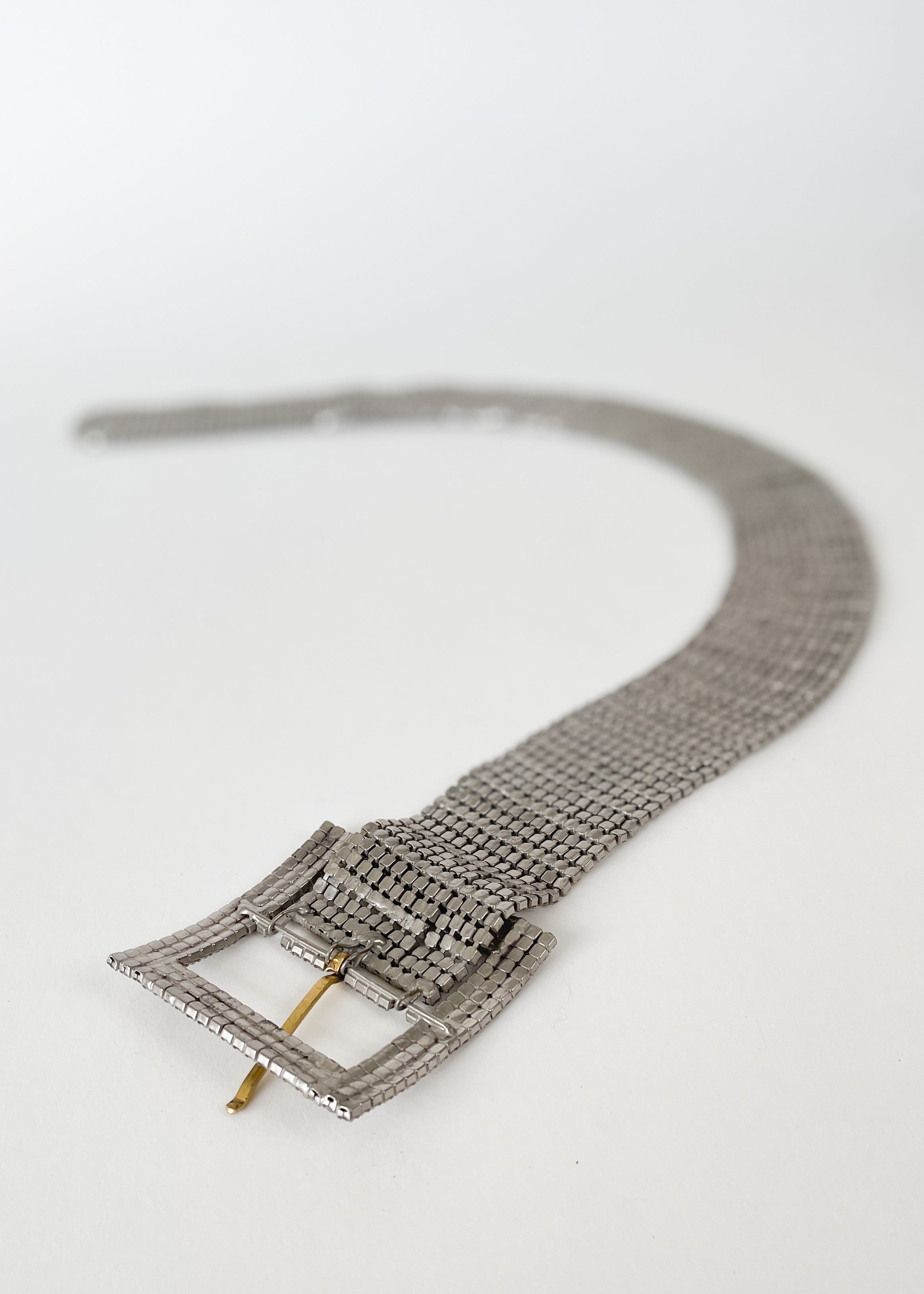 Vintage 1950s Rhinestone Wide Belt
