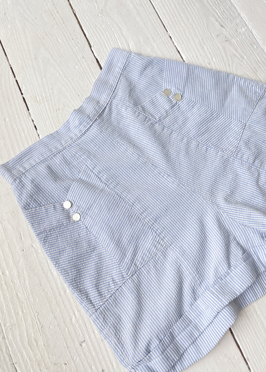 Vintage 1960s Cotton Seersucker Shorts