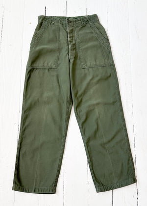 Vintage 1960s Army Pants Baker OG 107