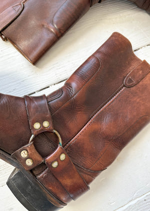 Vintage 1960s Harness Boots