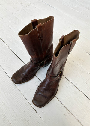 Vintage 1960s Harness Boots