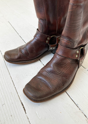 Vintage 1960s Harness Boots