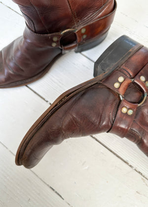 Vintage 1960s Harness Boots