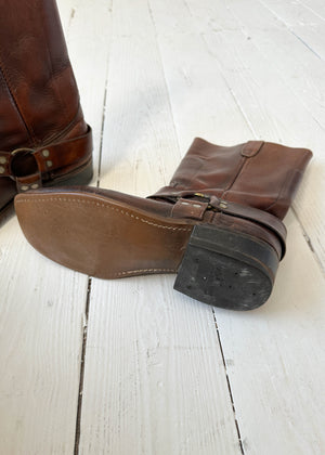 Vintage 1960s Harness Boots