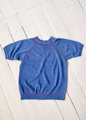 Vintage 1960s Short Sleeve Contrast Sweatshirt