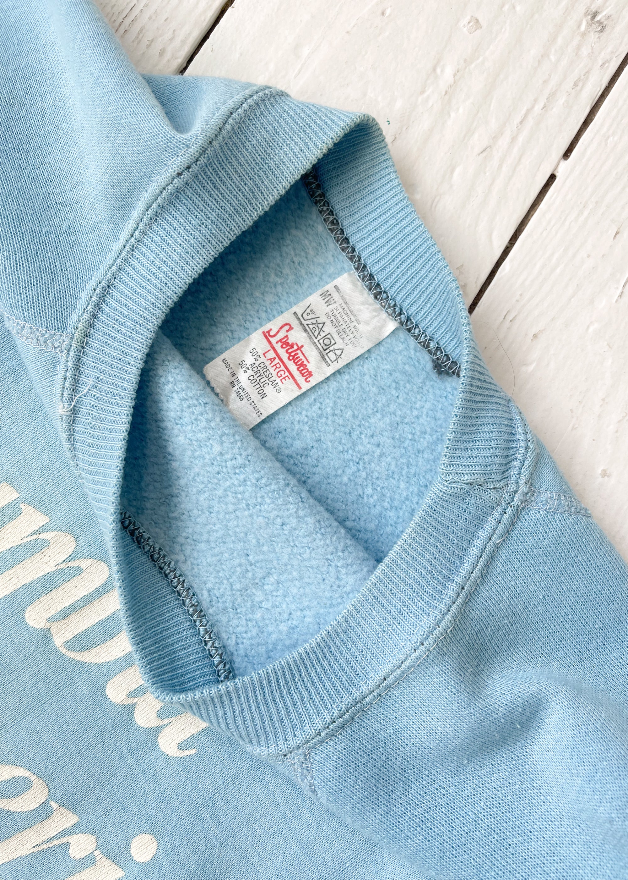 Vintage Columbia University Short Sleeve Sweatshirt
