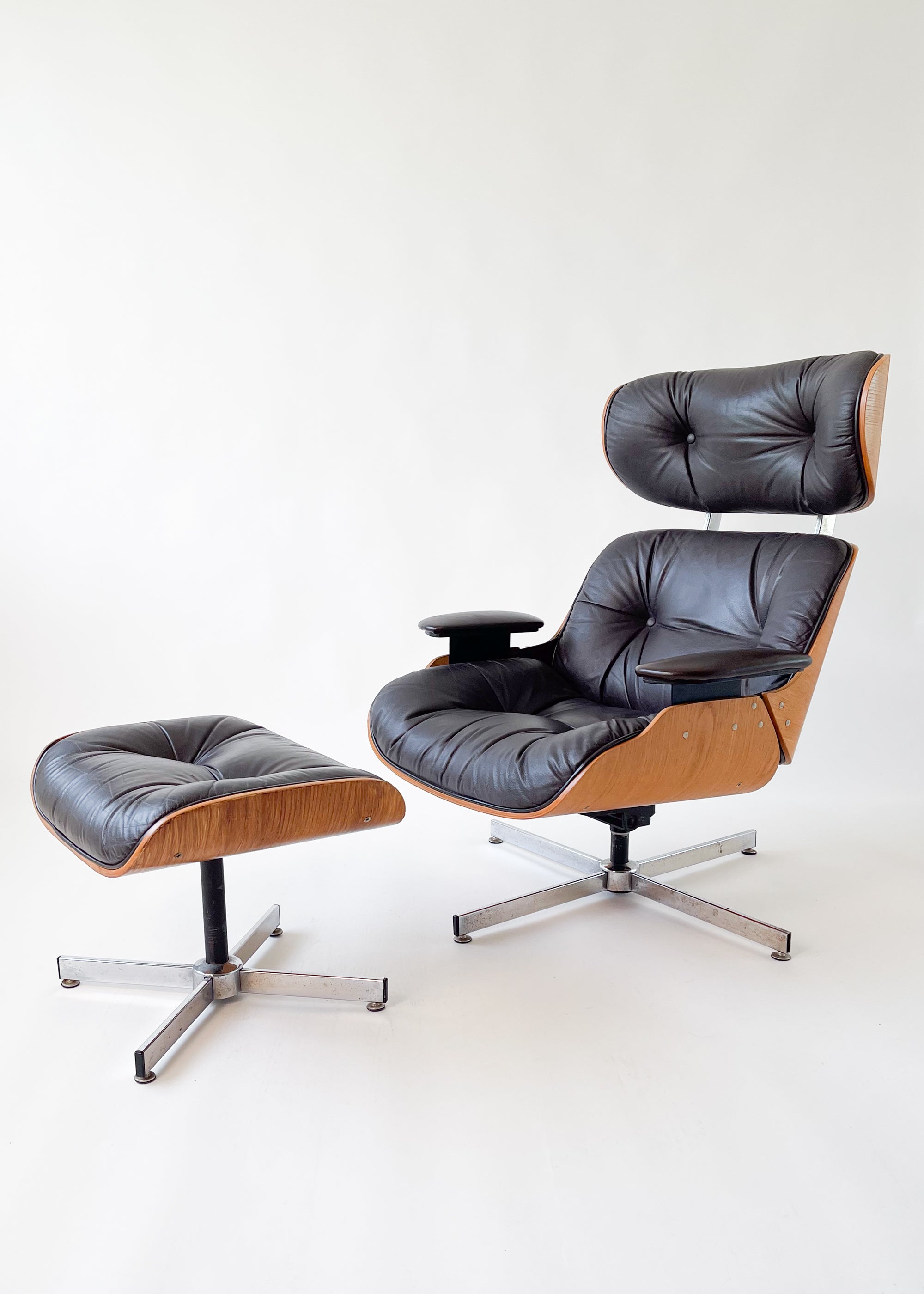 Vintage 1970s Eames Style Lounge Chair