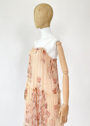 Vintage 1970s Gina Fratini Silk Dress