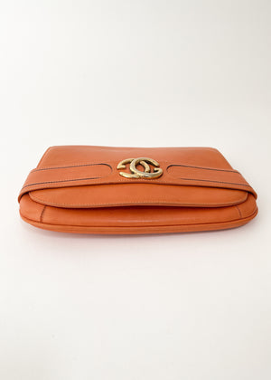 Vintage 1970s Gucci Leather Clutch Purse