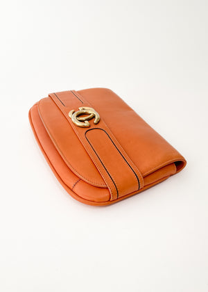 Vintage 1970s Gucci Leather Clutch Purse