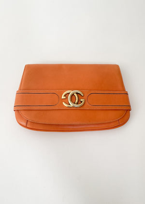 Vintage 1970s Gucci Leather Clutch Purse