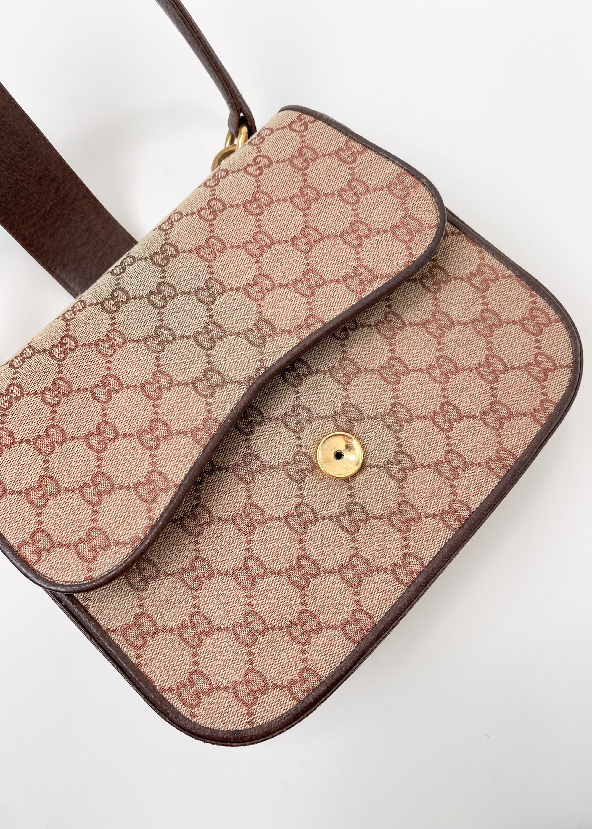 Vintage 1970s Gucci Logo Purse