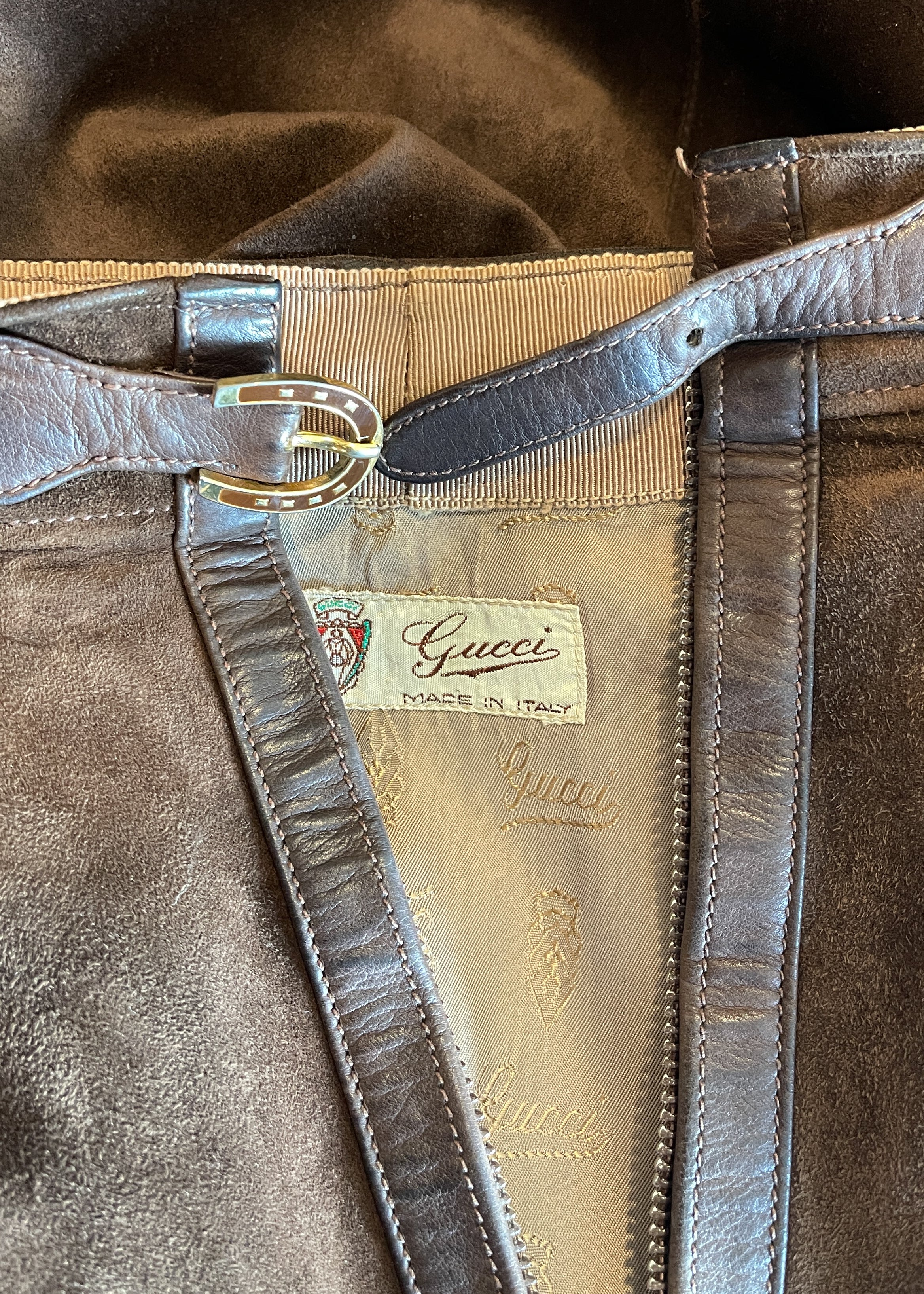 Vintage 1970s Gucci Suede Skirt