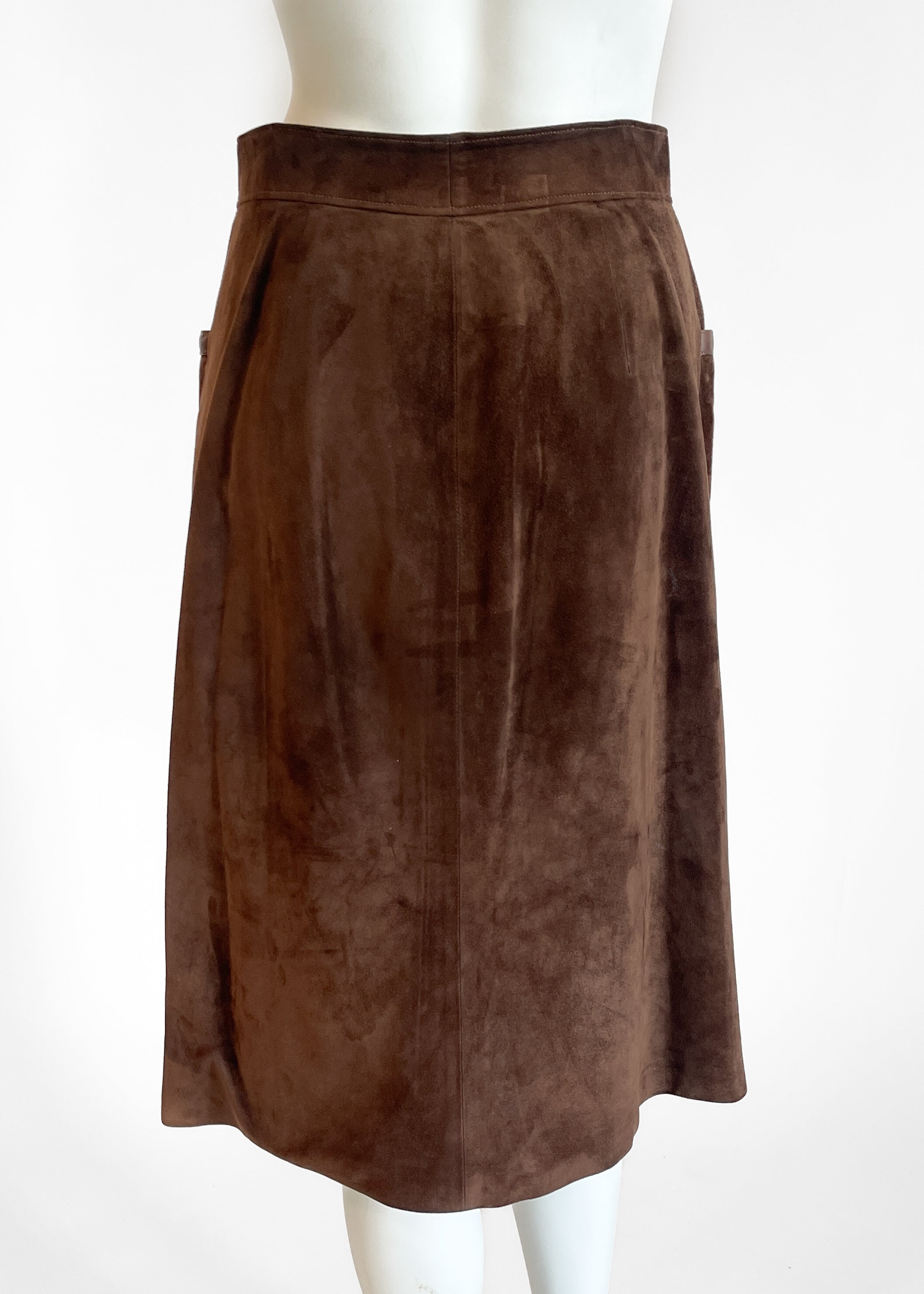 Vintage 1970s Gucci Suede Skirt