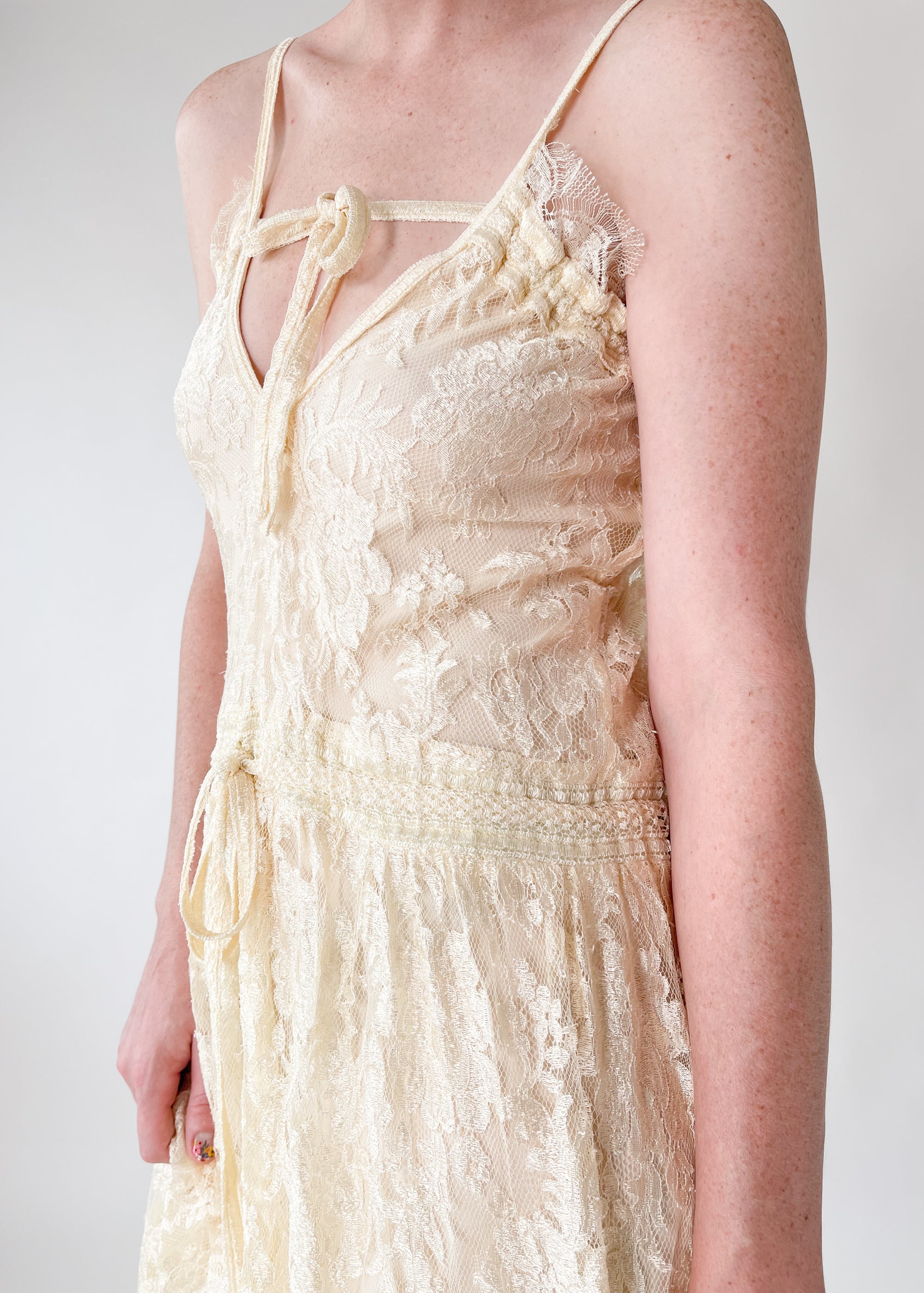 Vintage 1970s Janice Wainwright Lace Dress Vintage 1970s Janice Wainwright Lace Dress