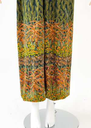 Vintage 1970s Jean Varon Floral Print Maxi Dress