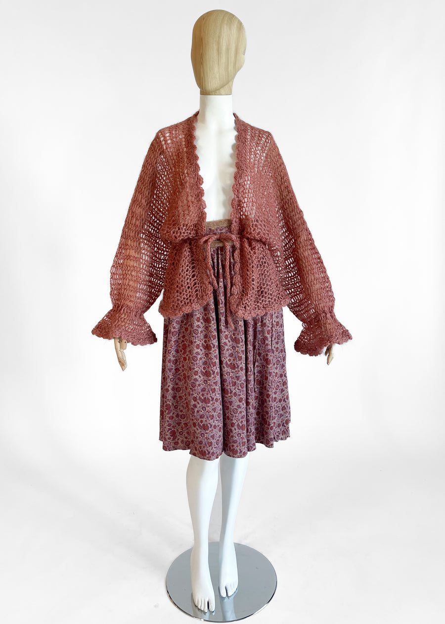 Vintage 1970s Krizia Skirt and Sweater Ensemble