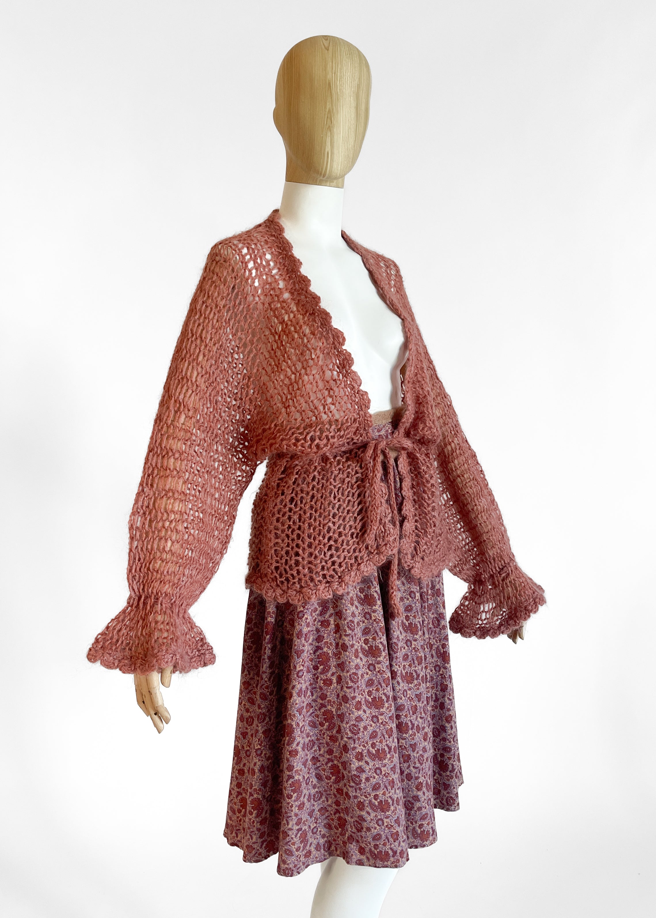 Vintage 1970s Krizia Skirt and Sweater Ensemble