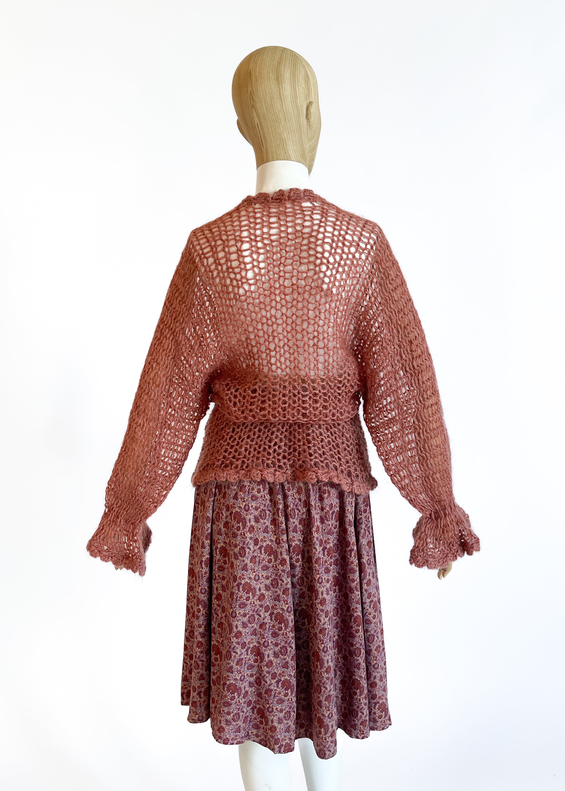 Vintage 1970s Krizia Skirt and Sweater Ensemble
