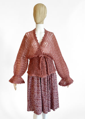 Vintage 1970s Krizia Skirt and Sweater Ensemble
