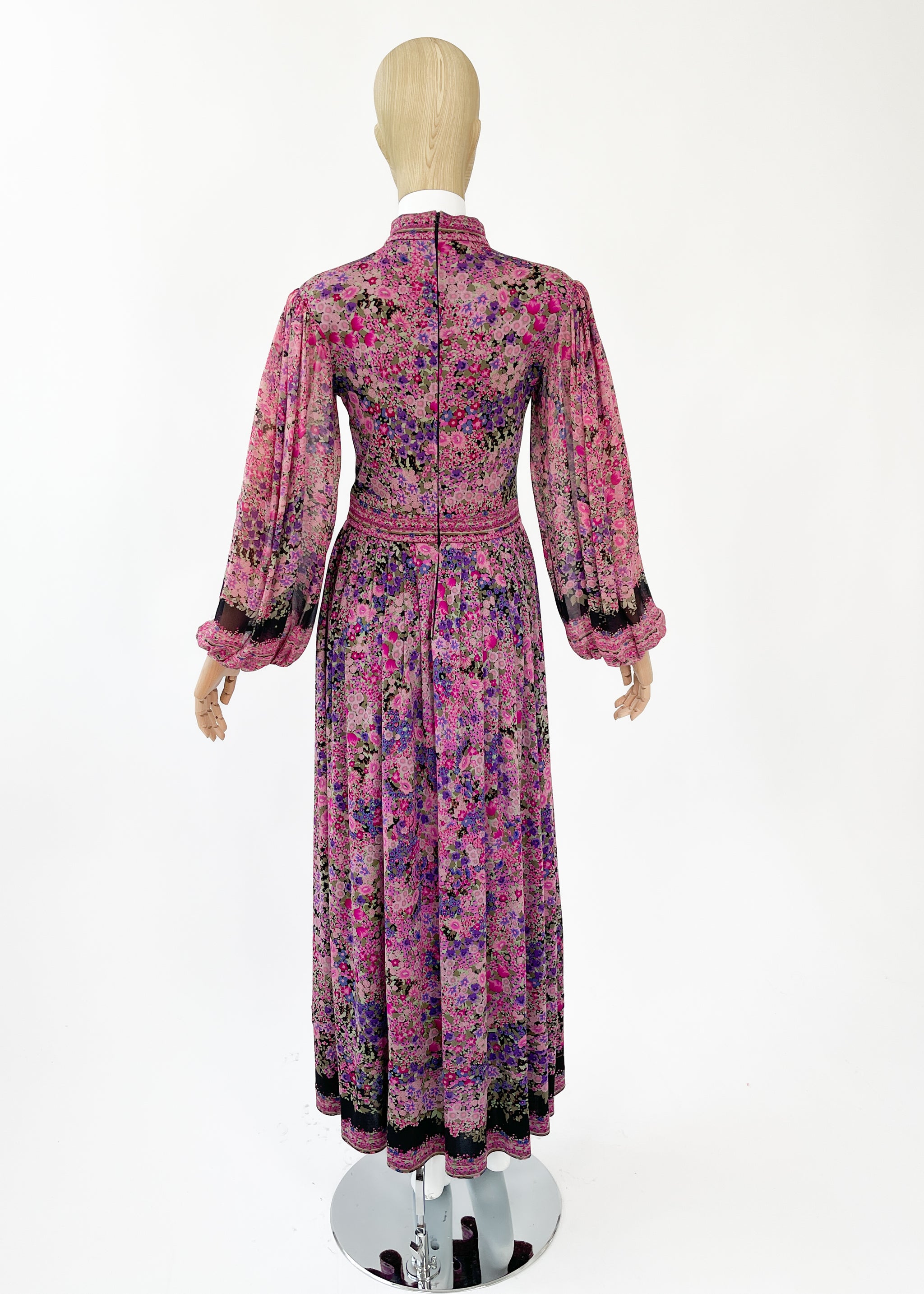 Vintage 1970s Leonard Floral Silk Jersey Dress - Raleigh Vintage Vintage 1970s Leonard Floral Silk Jersey Dress - Raleigh Vintage