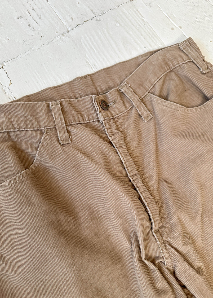 Vintage 1970s Levi's Tan Corduroy Pants