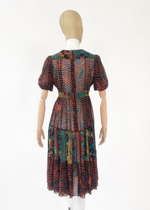 1970s Ossie Clark Celia Birtwell Dress