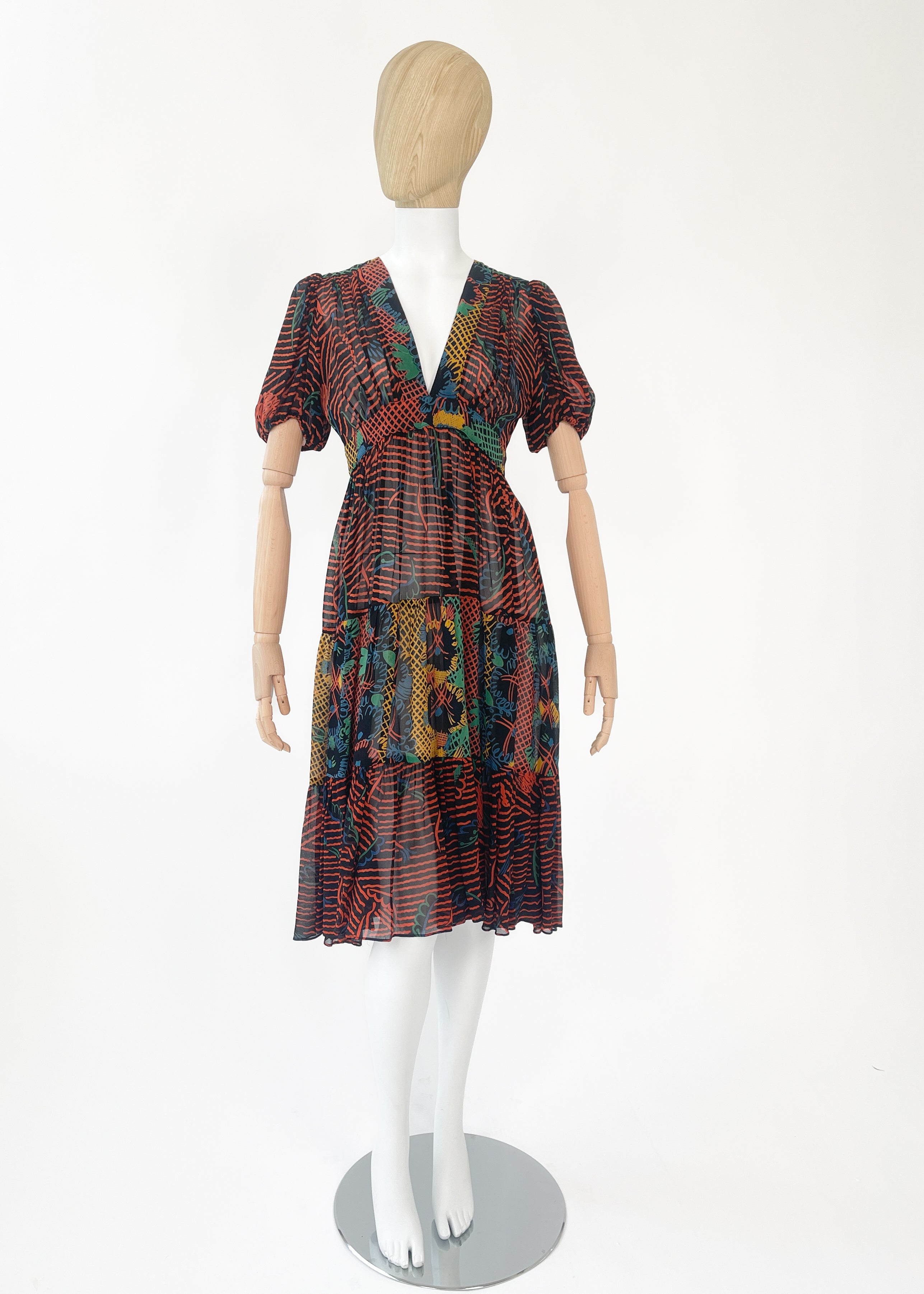 1970s Ossie Clark Celia Birtwell Dress