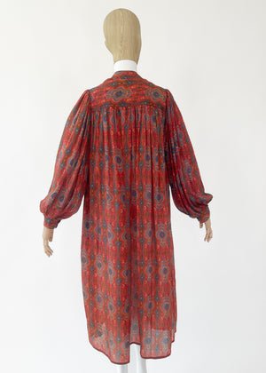 Vintage 1970s Judith Ann Silk Dress