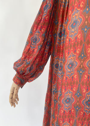 Vintage 1970s Judith Ann Silk Dress