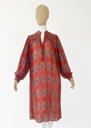 Vintage 1970s Judith Ann Silk Dress