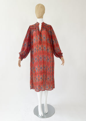 Vintage 1970s Judith Ann Silk Dress