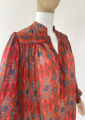 Vintage 1970s Judith Ann Silk Dress