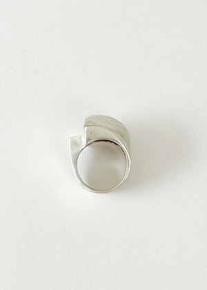 Vintage Silver Modernist Ring