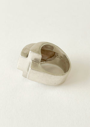 Vintage Silver Modernist Ring