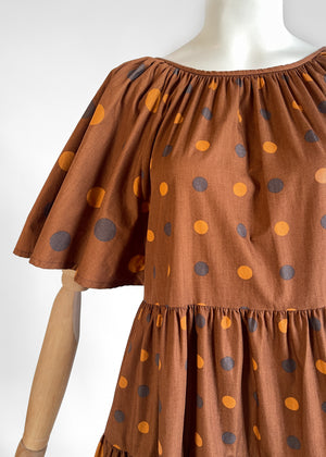Vintage Yves Saint Laurent Polka Dot Dress