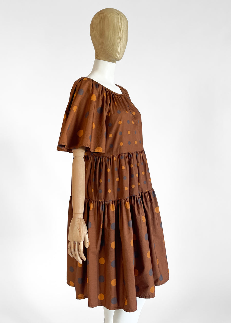Vintage Yves Saint Laurent Polka Dot Dress