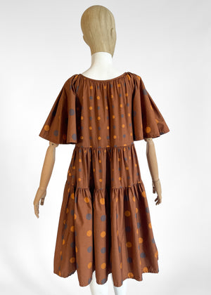 Vintage Yves Saint Laurent Polka Dot Dress