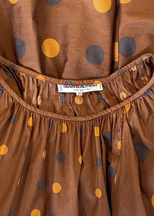 Vintage Yves Saint Laurent Polka Dot Dress