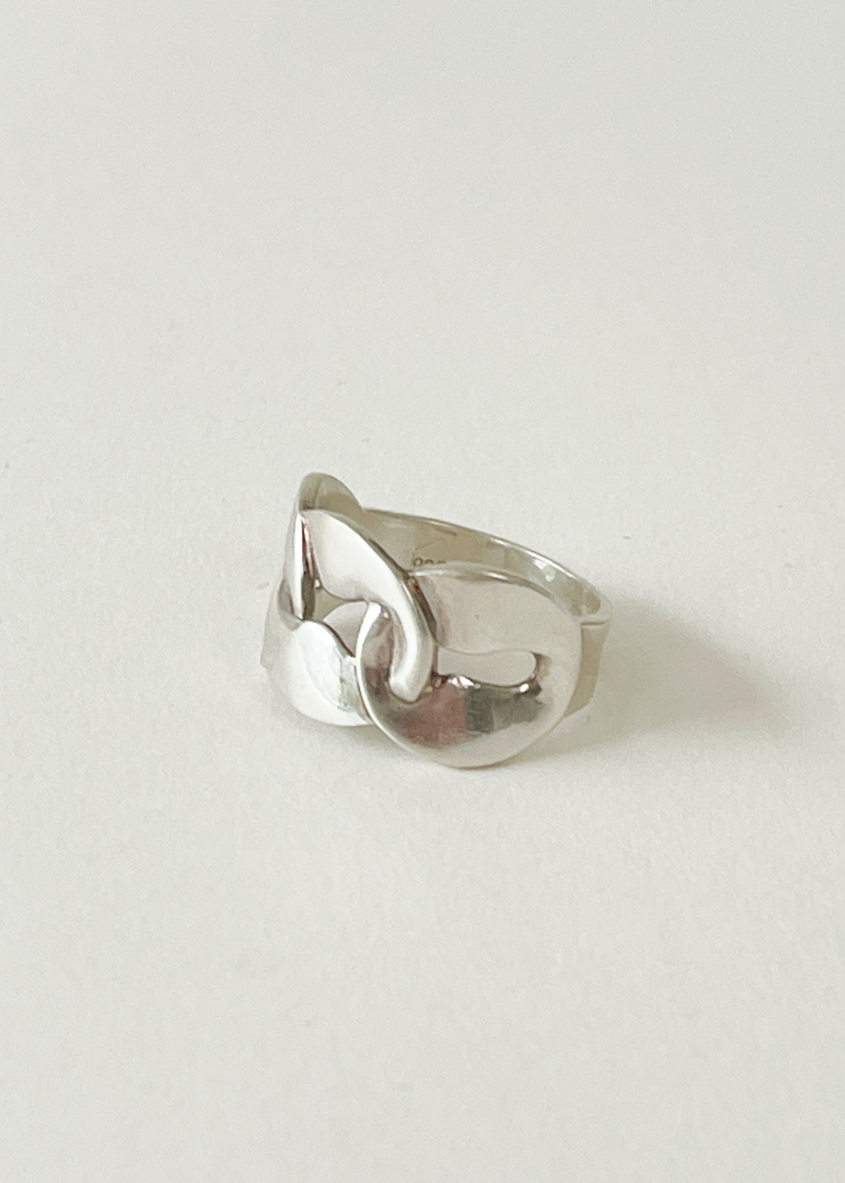Vintage 1970s Silver Knot Ring