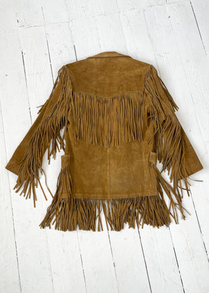 Vintage 1970s Suede Fringe Jacket