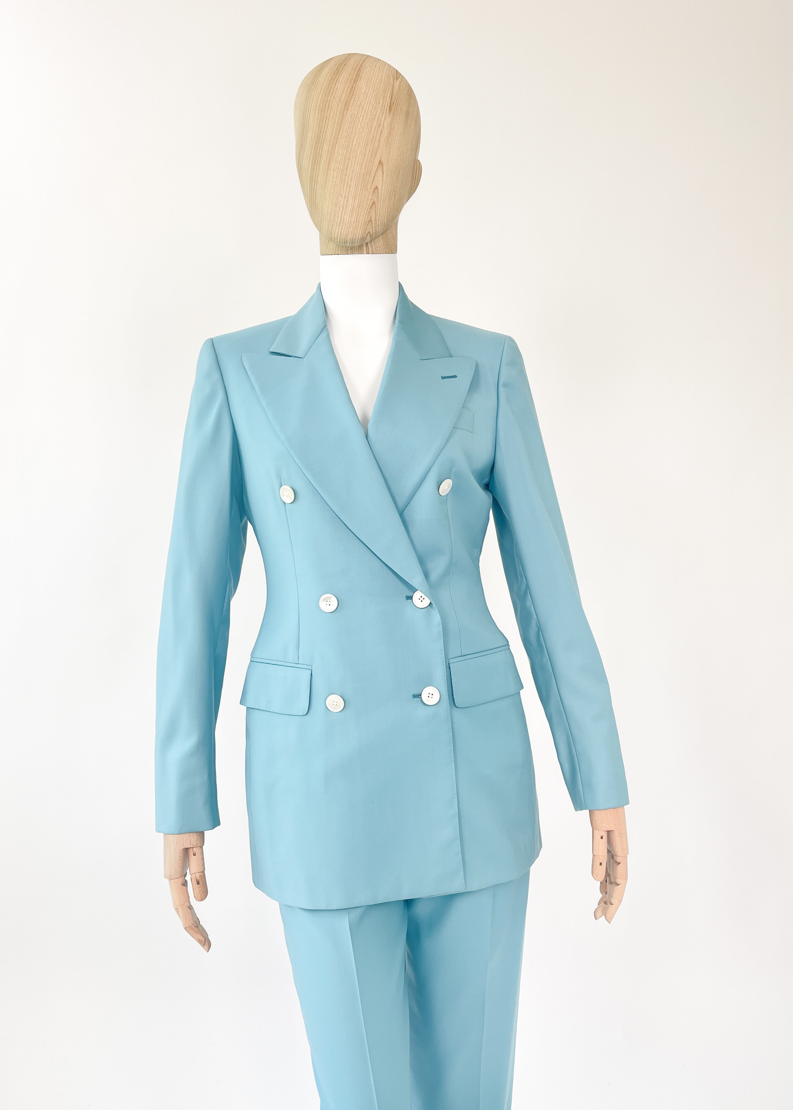 1990s Burberry's Blue Suit