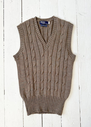 Vintage 1980s Ralph Lauren Polo Sweater Vest