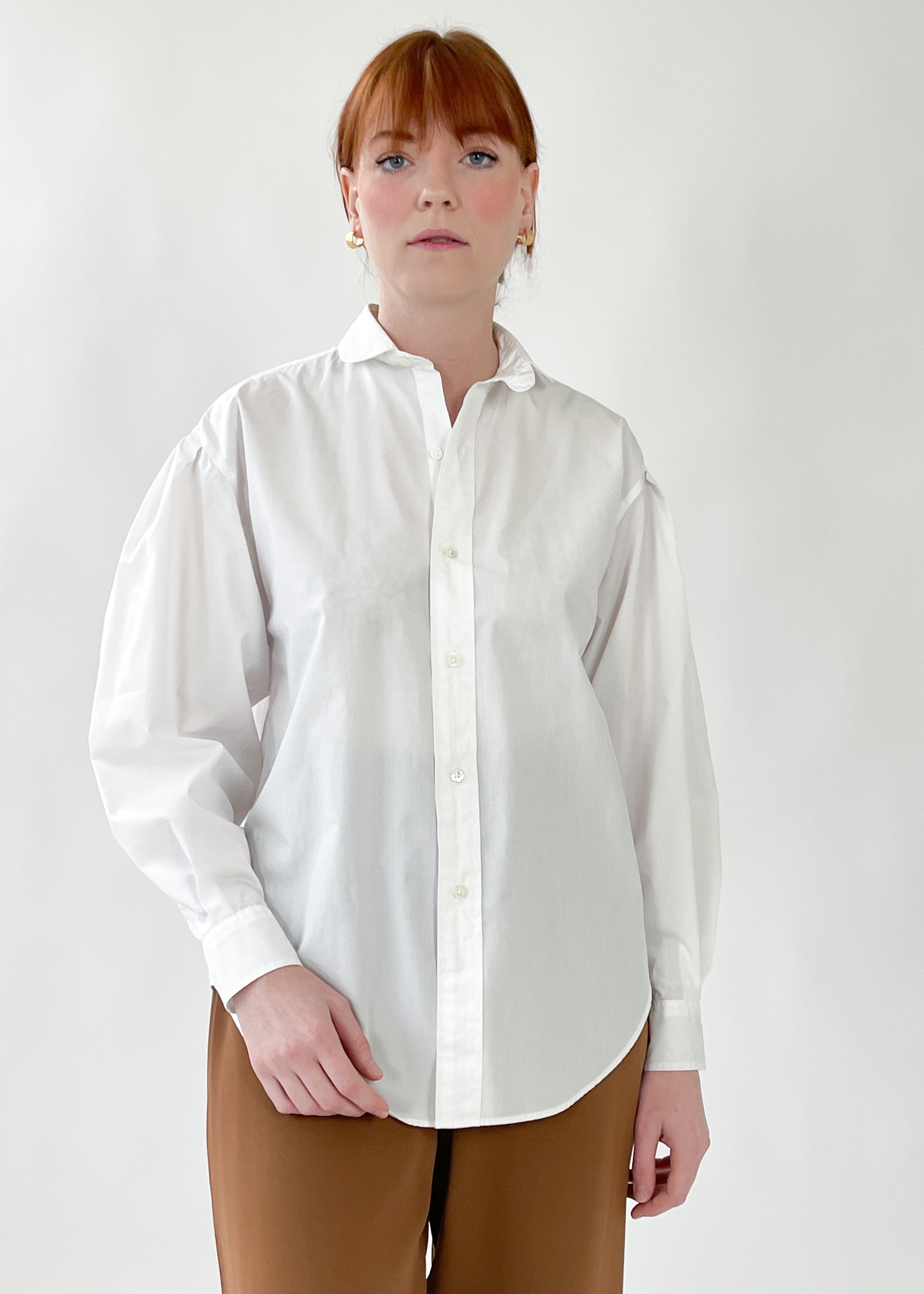 Vintage 1980s Ralph Lauren White Button Down Shirt