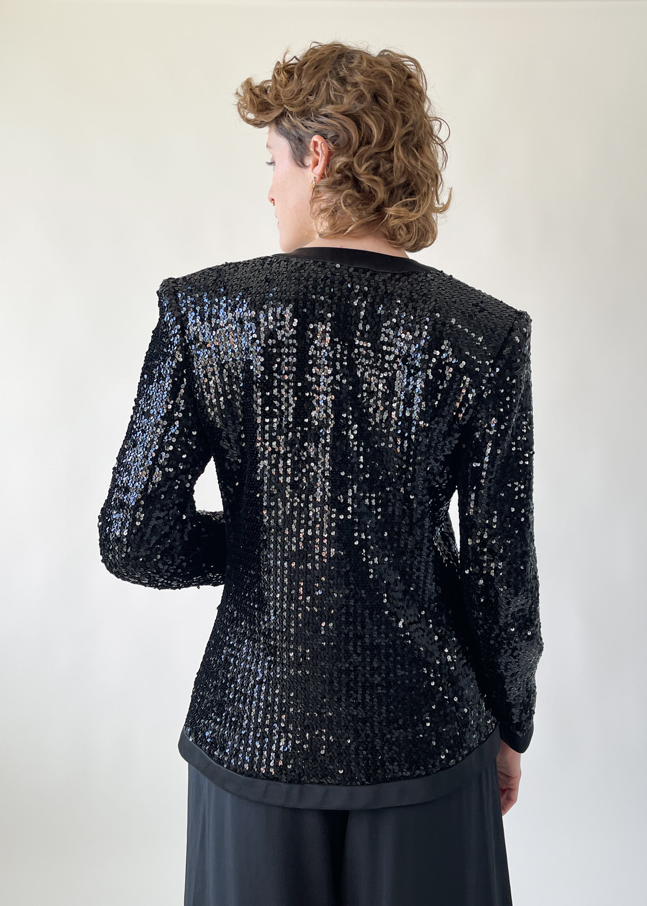Vintage 1980s Yves Saint Laurent Sequin Jacket
