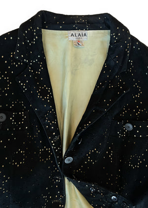 Alaia Suede Jacket Spring 1989