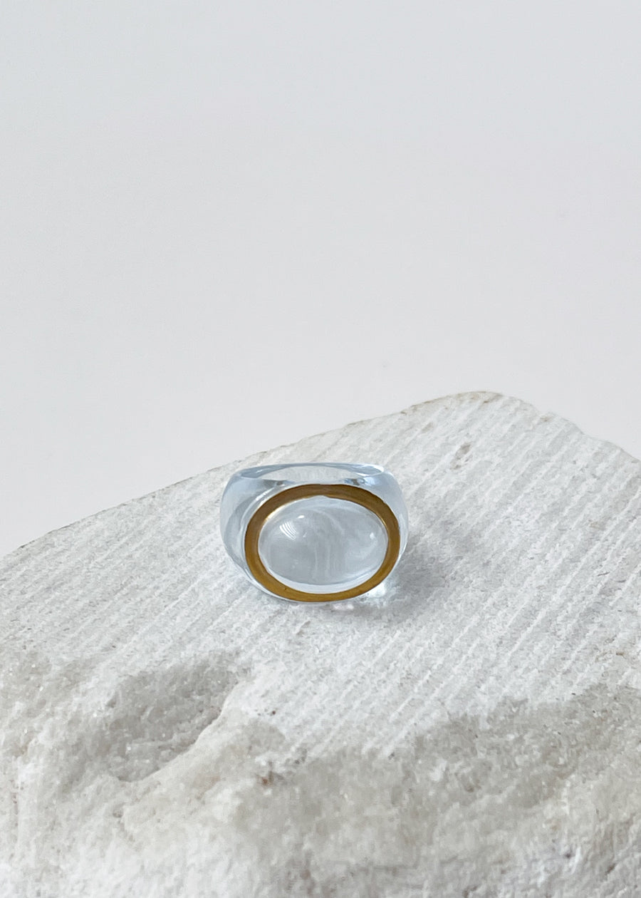 Vintage Baccarat Crystal Ring