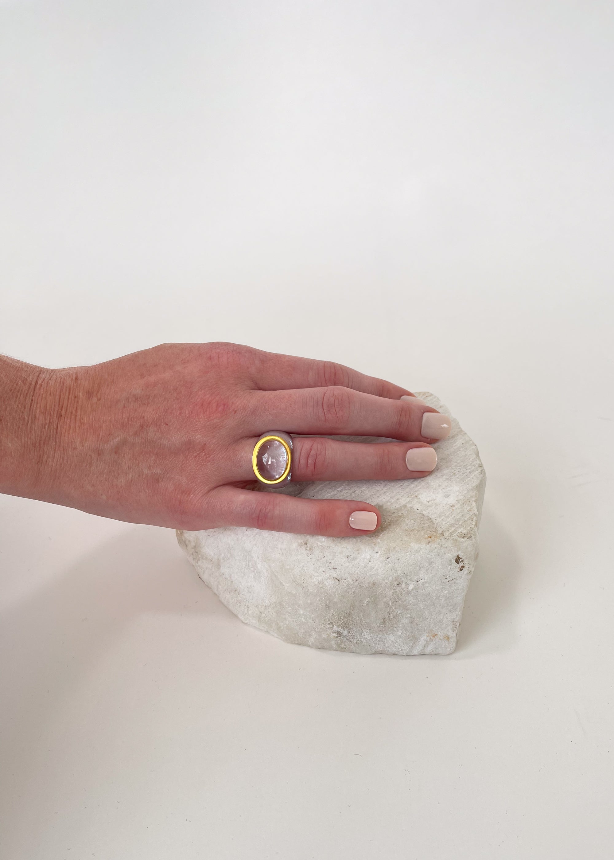 Vintage Baccarat Crystal Ring