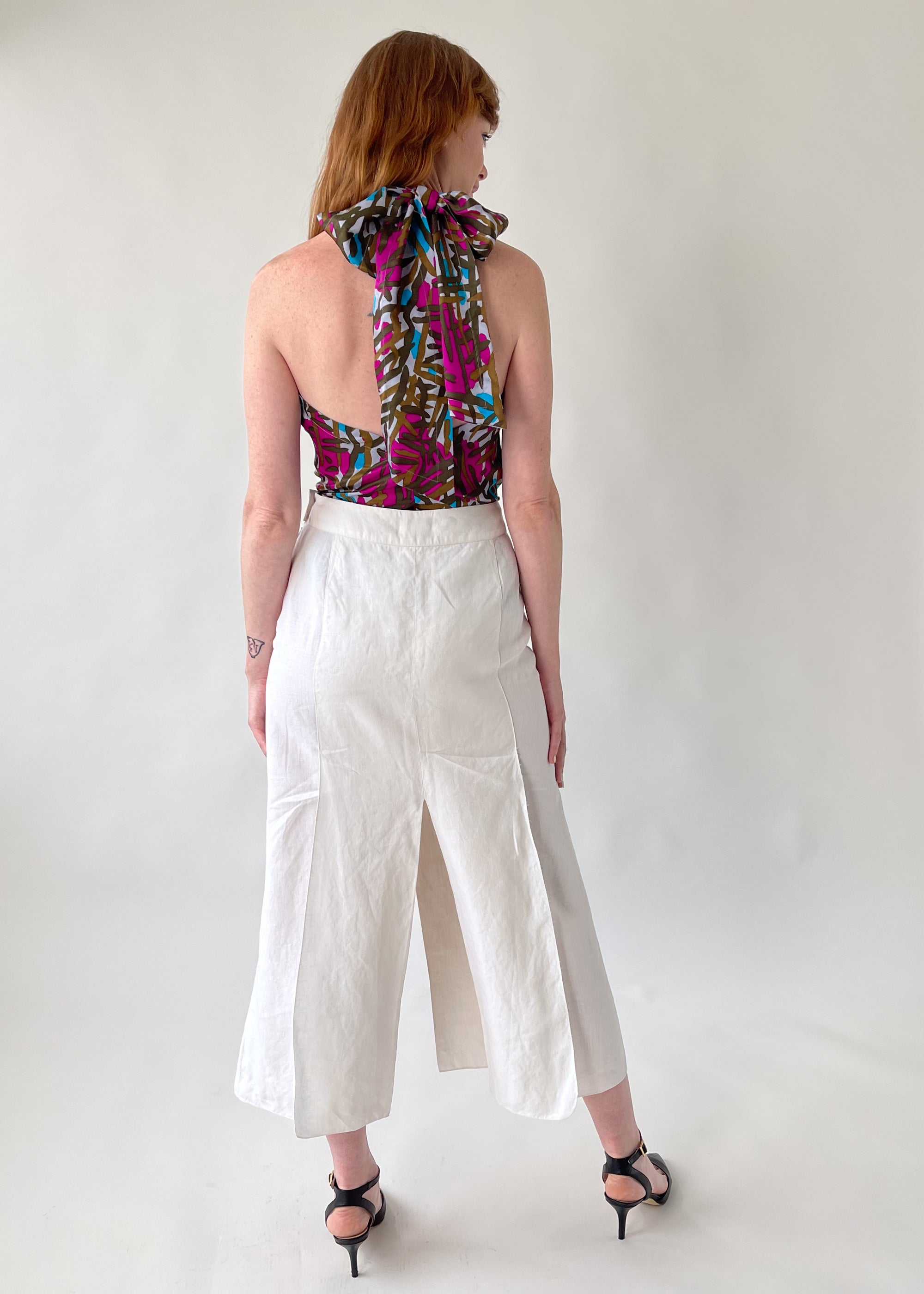 Vintage Chanel 1999 Linen Skirt