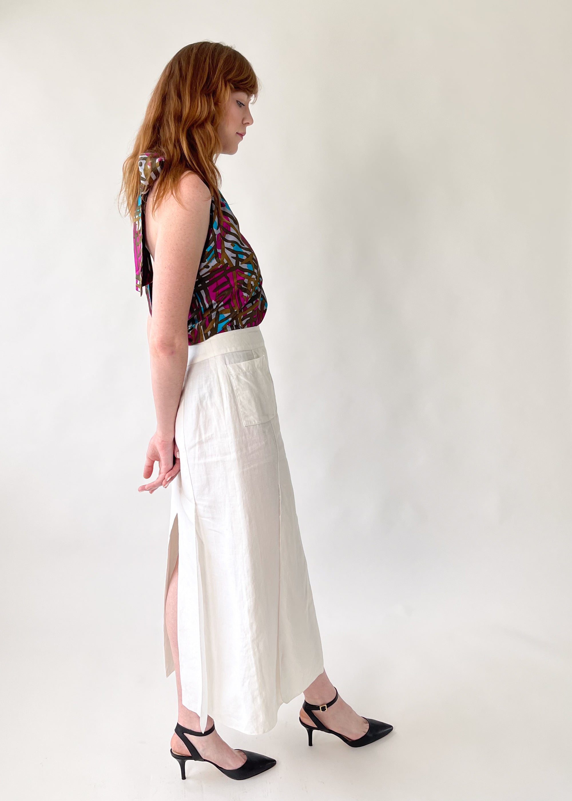 Vintage Chanel 1999 Linen Skirt